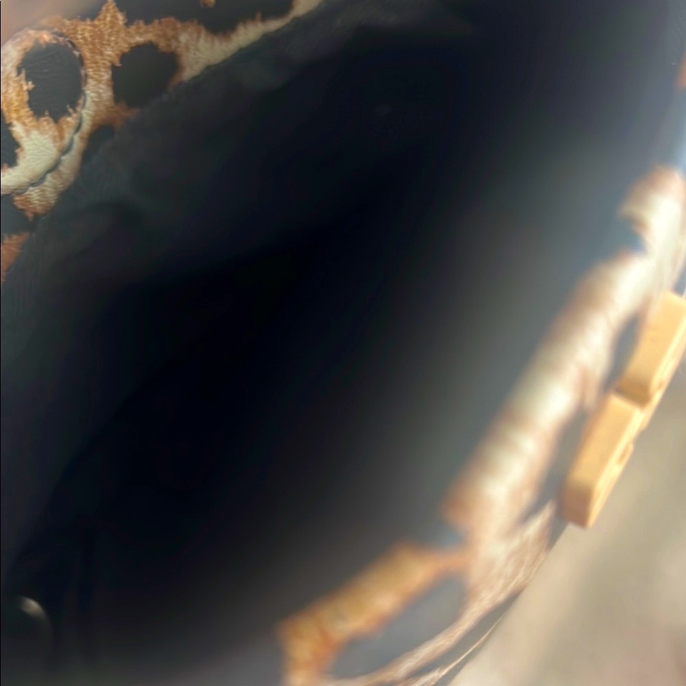 Ganni Bou Brown Leopard Print Bag - Picture 9 of 11